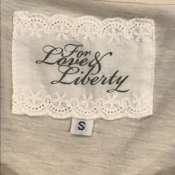 For Love And Liberty Tops For Love And Liberty Shabby
